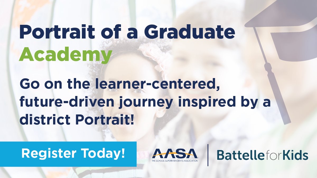 We're excited to partner with @AASAHQ on the Portrait of a Graduate Academy, created to combine the strengths of our two organizations to foster powerful learning opportunities for district leaders seeking a unified, collective vision for their students. bit.ly/3Rkd2Ik