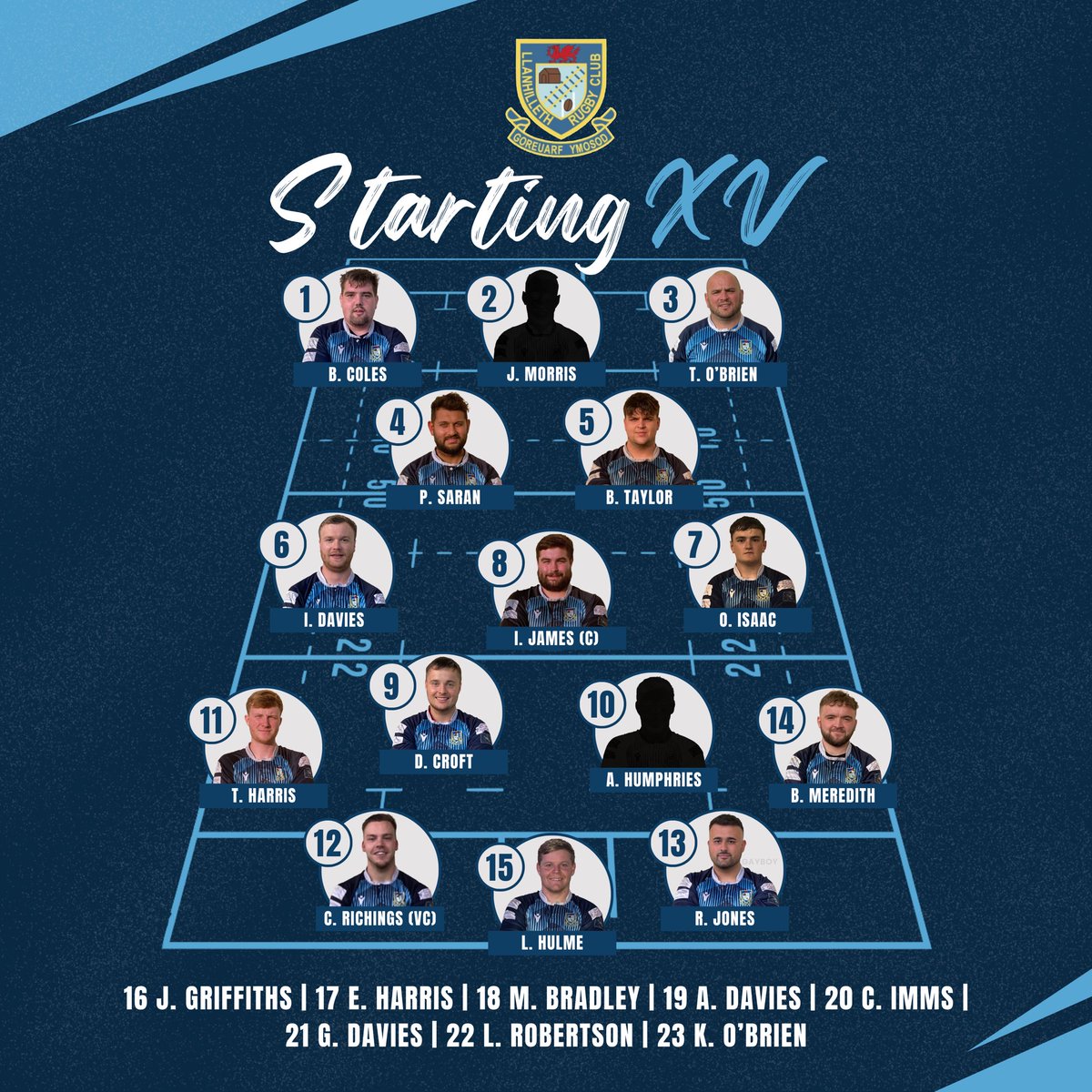 STARTING XV | This is how we lineup tomorrow afternoon as we welcome RTB Ebbw Vale to The Park 🏉

🏆 League Match
🏟️ Home
📍NP13 2RX
⏱️ 14:30 KO

#rhinos 🦏