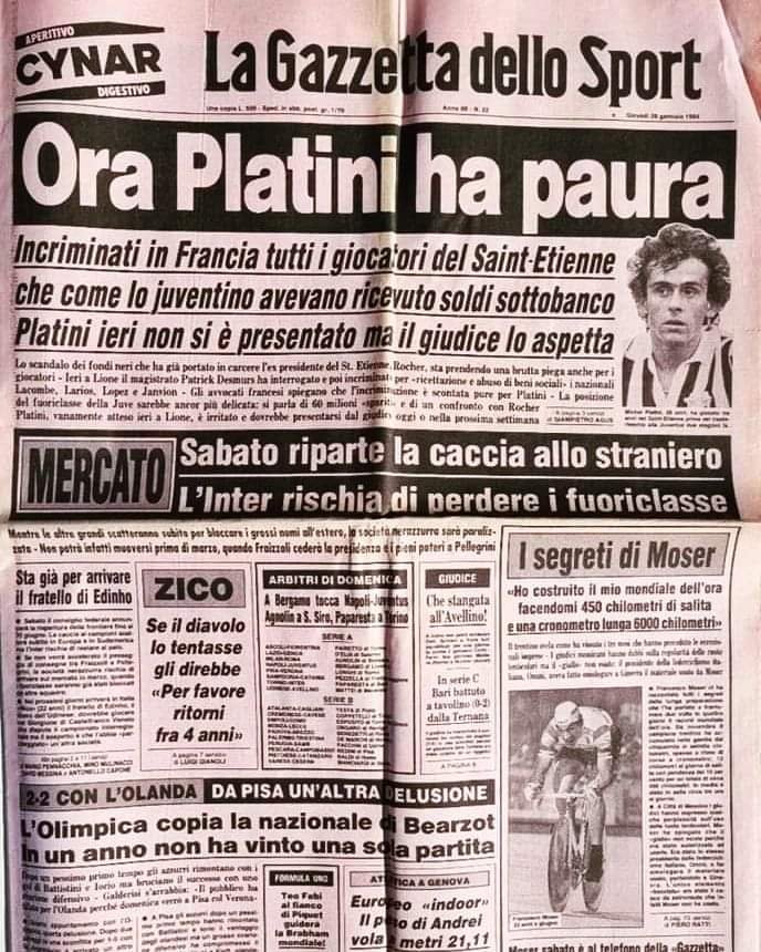 26 gennaio '84

Non è che sia mutata così tanto la realtà dell'informazione sportiva 😆

Daniele Mulazzani 

#Juventus #Juve #FinoAllaFine 
#Platini #gazzettadellosport