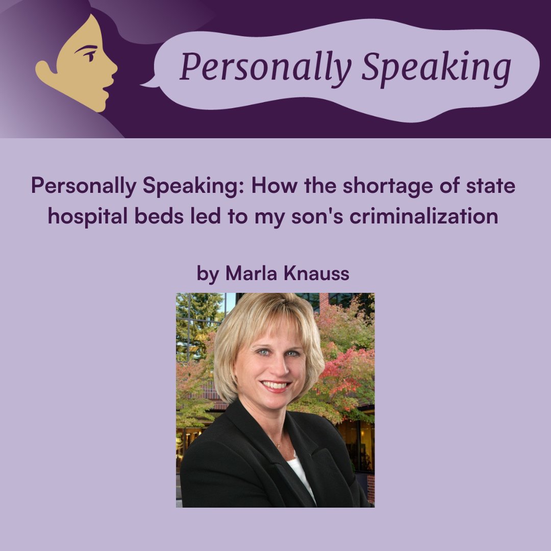 This week, we released #PreventionOverPunishment, our latest report showing a historic low of psychiatric bed availability in the U.S. Here, Marla Knauss shares her story about how the bed shortage in Oregon led to the criminalization of her son.

treatmentadvocacycenter.org/personally-spe…