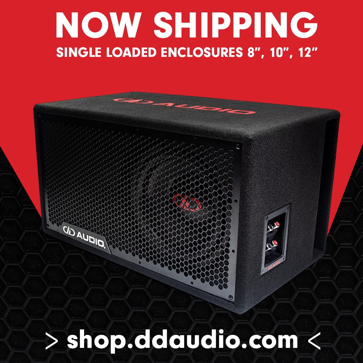 DDaudio's tweet photo. You can now purchase SINGLE loaded enclosures online! ππ
π Buy Online https://t.co/v3YjtjfOWD
π π¦ Now shipping single loaded:
8", 10" and 12"
#ddaudio #subbox #subenclosure #subwoofer #caraudio #cars #soundsystem #carstereo #basshead #bass https://t.co/B3qSrcLjKO