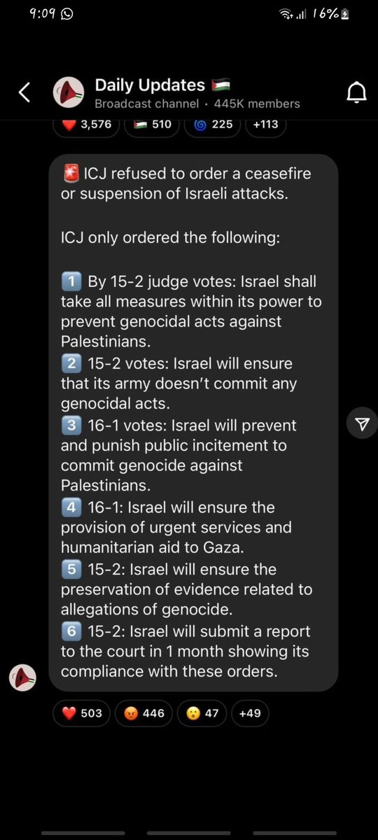 r1k_01's tweet photo. And the @CIJ_ICJ bow down to Israel 🇮🇱 too
@CIJ_ICJ accept the genocide but alsonallow them to continue genocide 
It's a shame on humanity 
It's a shame on the justice system we have built
It's a shame on us
#ICJGenocideConvention #Gaza #SouthAfrica #PalestinianGenocide https://t.co/RKmOOM2SwM