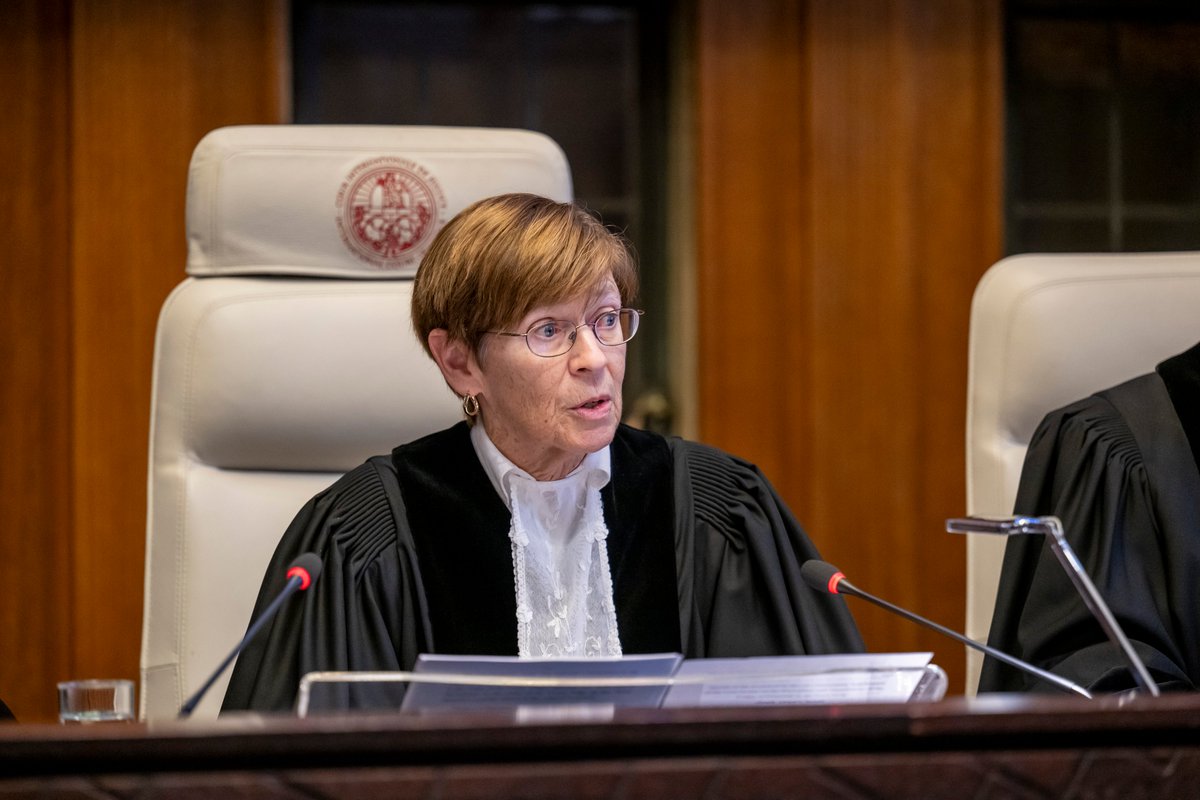 CIJ_ICJ's tweet photo. MULTIMEDIA: photos and videos of today’s reading of the #ICJ Order in the case concerning Application of the Convention on the Prevention and Punishment of the Crime of Genocide in the Gaza Strip (#SouthAfrica v. #Israel) are available here https://t.co/iF6i9iRiBZ https://t.co/Fhr7rCcmce