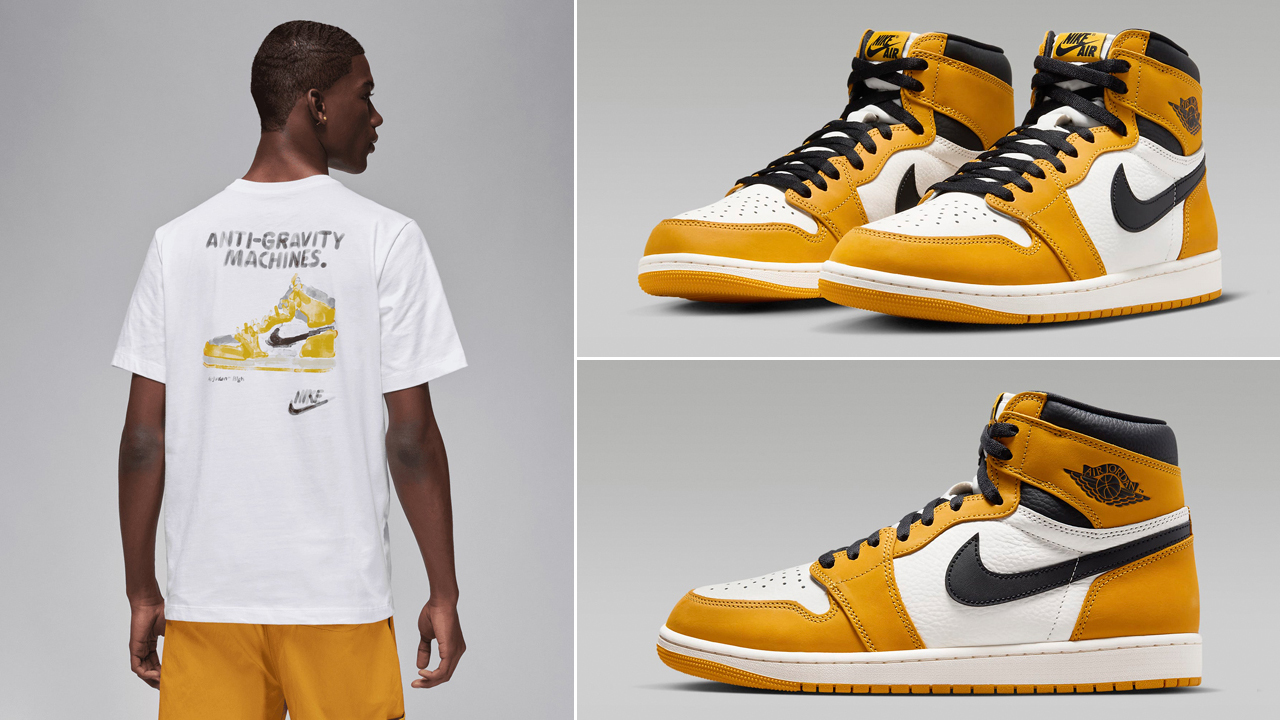 yellow jordan 1 shirt