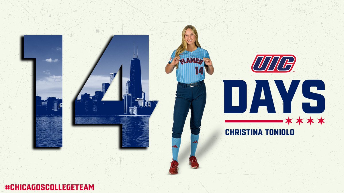 𝙏𝙬𝙤 𝙬𝙚𝙚𝙠𝙨 𝙩𝙤 𝙜𝙤! 🥎🔥

#ChicagosCollegeTeam | #FireUpFlames
