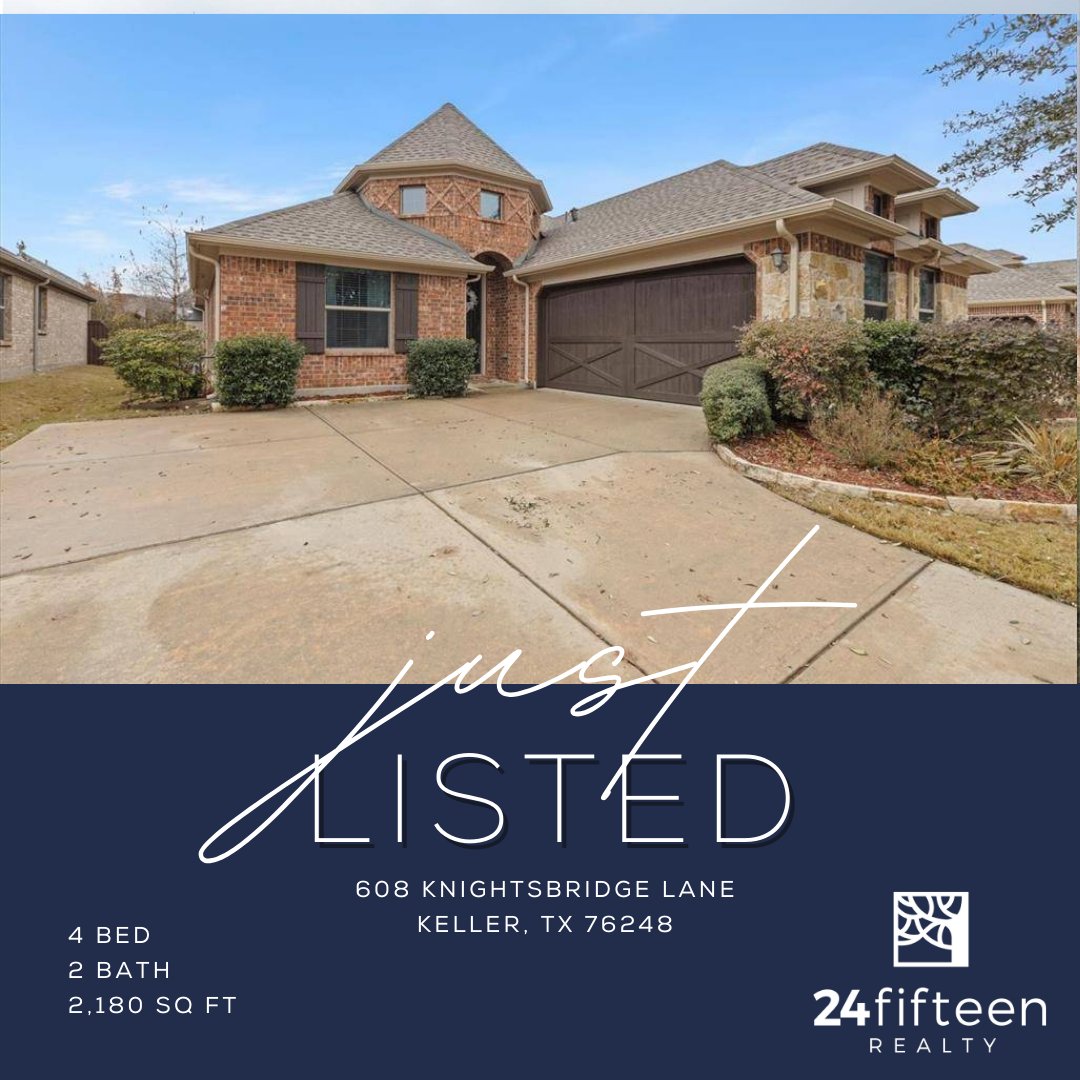 JUST LISTED - 4 Bed, 2 Bath in Keller
OPEN HOUSE
Sat Jan 27, 1:00pm - 3:00pm
Sun Jan 28, 11:00am - 2:00pm
#2415realty #justlisted #kellertexas