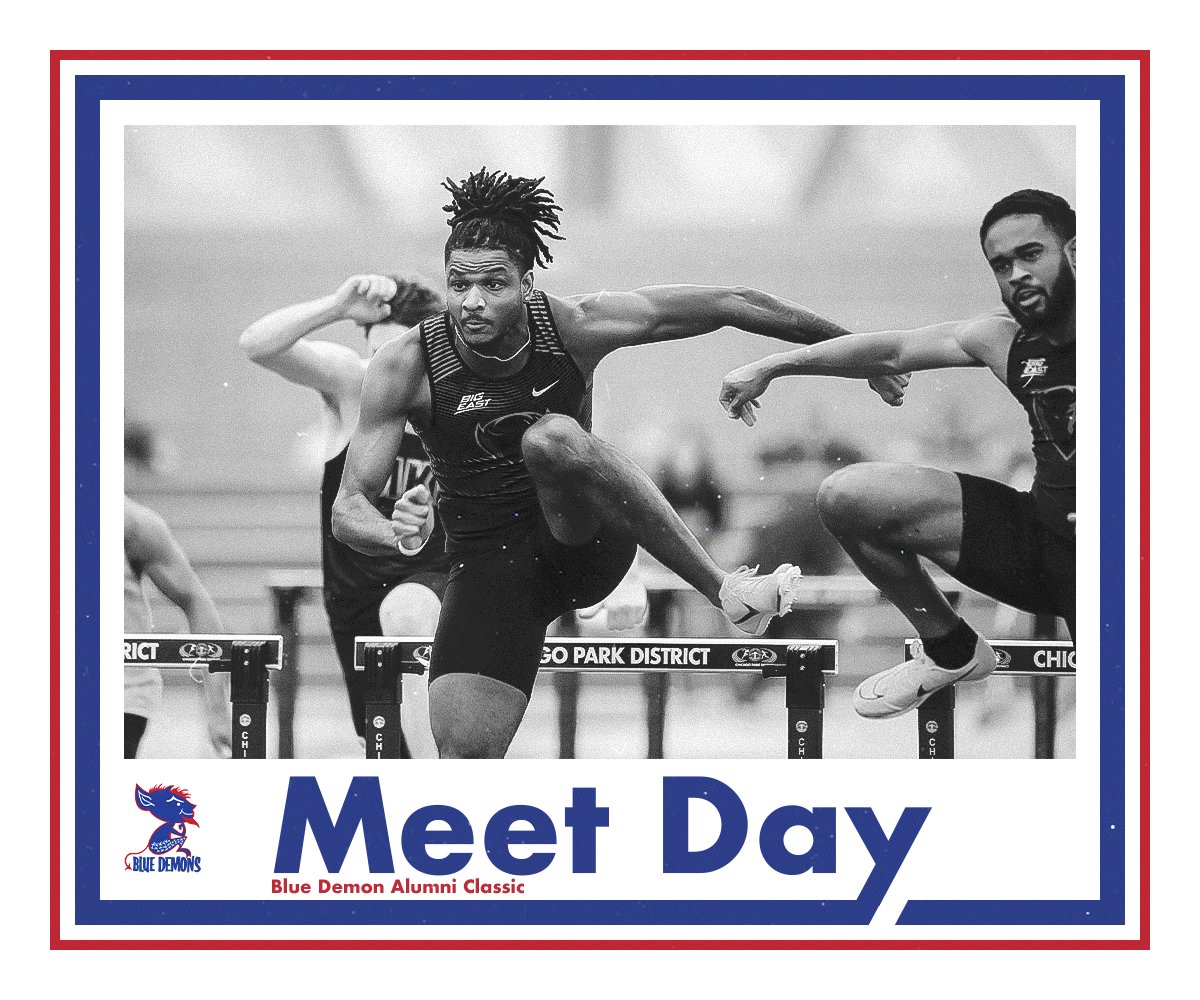 DePaulXCTF's tweet photo. It's Meet Day‼️

DePaul opens day one of the Blue Demon Alumni Classic today at 4 p.m. CT. 

📍 Chicago, Ill.
🏟️ Gately Indoor Park
🆓 Admission
📊 https://t.co/6noQhl0Aha
📰 https://t.co/DxFyHcPKmC

#BlueGrit🔵😈 https://t.co/uDFwO2JAJW