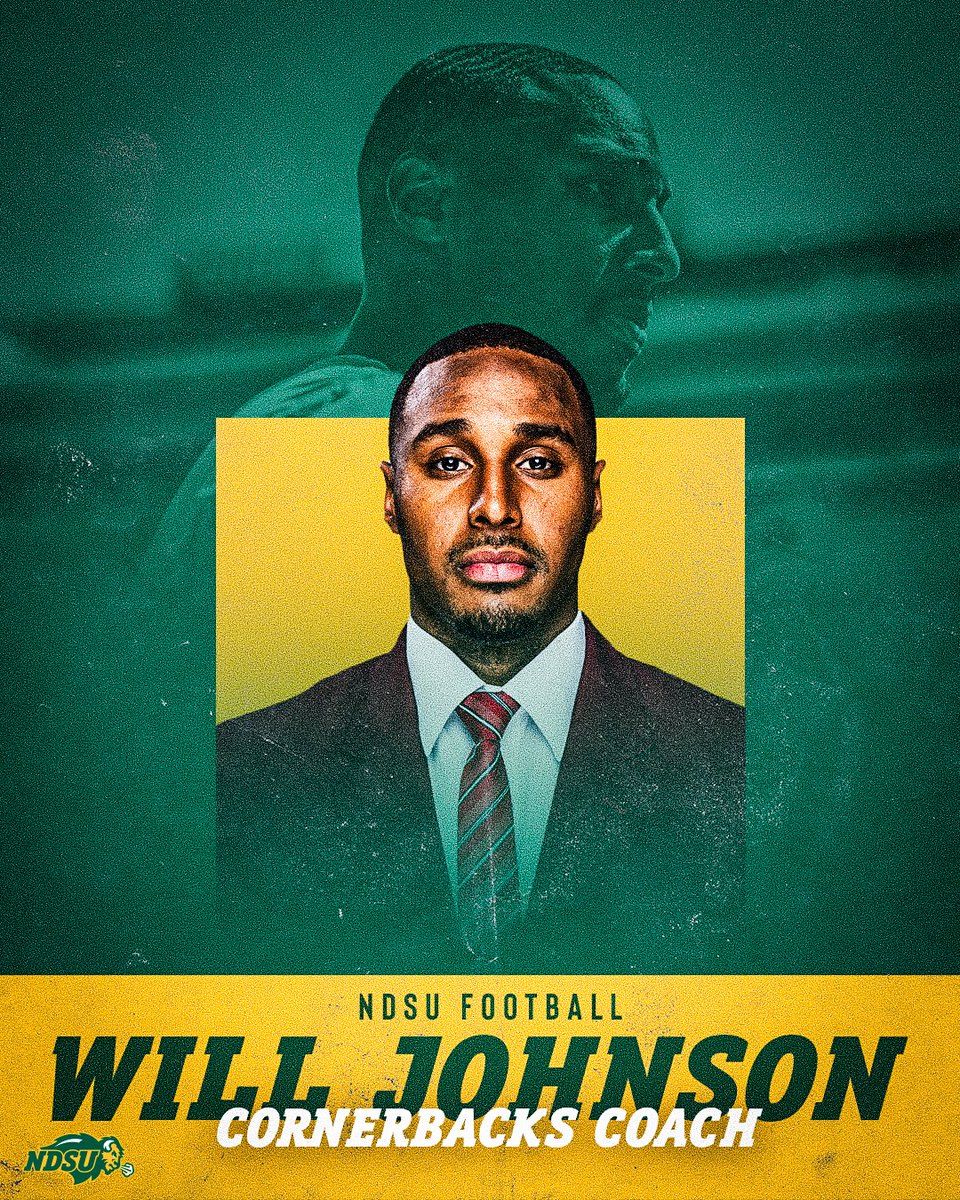 Will Johnson, part of the defensive staffs at Southern California and Oklahoma over the past four seasons, is the new NDSU cornerbacks coach.🤘 🗒️: gobison.com/news/2024/1/26…