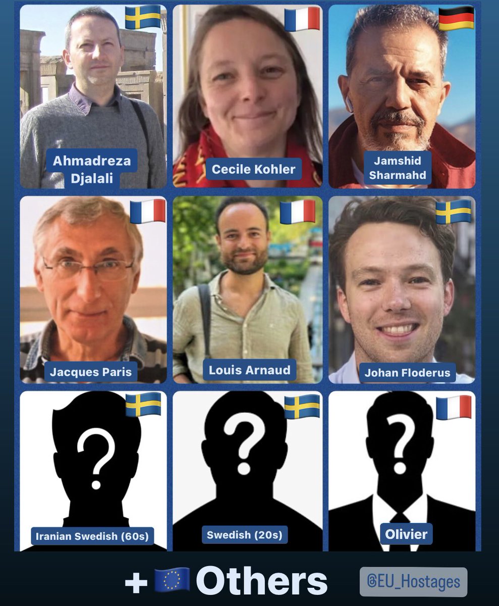The number of #EU citizens unjustly detained in #Iran is on the rise again & the EU has yet to form a united task force with a unified strategy to free all these citizens & deter Iran's #HostageDiplomacy.

@EUparliament @JosepBorrellF, what are you waiting for? Pls #FreeThemAll.