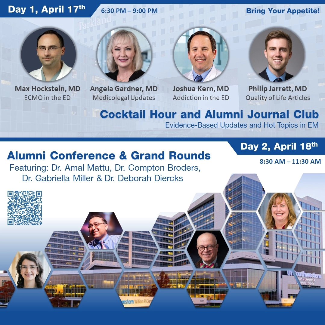 UTSW EM (@dallasemed) on Twitter photo Calling all <a href="/UTSW_EM/">UTSW Emergency Medicine</a> Alumni! Join us for our two day Alumni Education Summit in April featuring simulation, conversation, and presentations! Please sign up by Feb 2nd to claim your spot: redcap.link/EM_Alumni_Event 🎓 Calling all <a href="/UTSW_EM/">UTSW Emergency Medicine</a> Alumni! Join us for our two day Alumni Education Summit in April featuring simulation, conversation, and presentations! Please sign up by Feb 2nd to claim your spot: redcap.link/EM_Alumni_Event 🎓