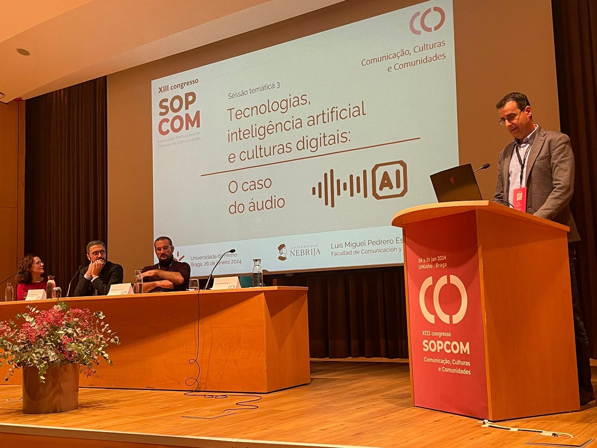 LuismiPedrero's tweet photo. La #IA en asistentes de voz, ¿intrusión o solución para quienes viven en soledad sin desearlo? Gracias a #SOPCOM por invitar a @Nebrija en su XIII Congreso celebrado en @UMinho_Oficial 

🔗 https://t.co/UQlOx8MODq https://t.co/oGTDmRDiID