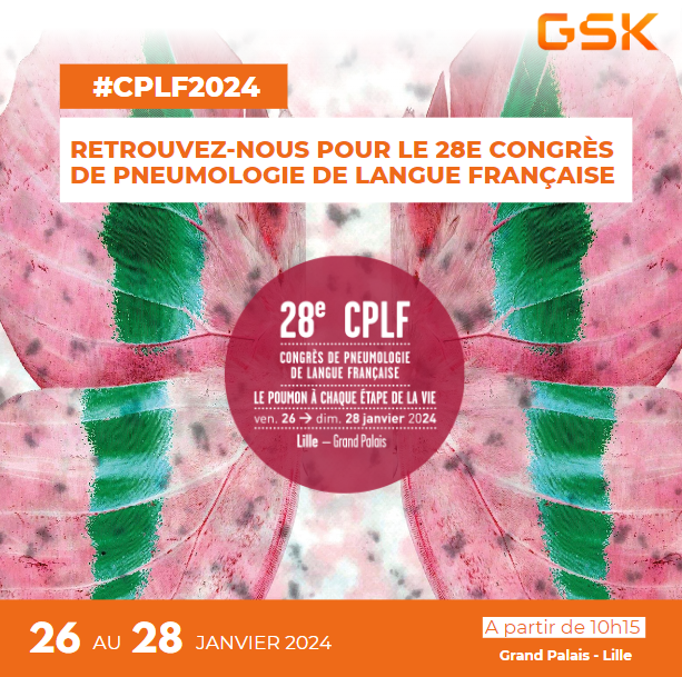 GSK_FR's tweet photo. #BPCO et #VRS : connaissez-vous les nouveautés thérapeutiques et diagnostiques ? Quel est l’intérêt d’une médecine de précision dans l’#asthme sévère ?
Nos équipes sont prêtes à accueillir les milliers de professionnels de santé attendus au #CPLF2024 pour en parler ! https://t.co/LFyl4RjT34