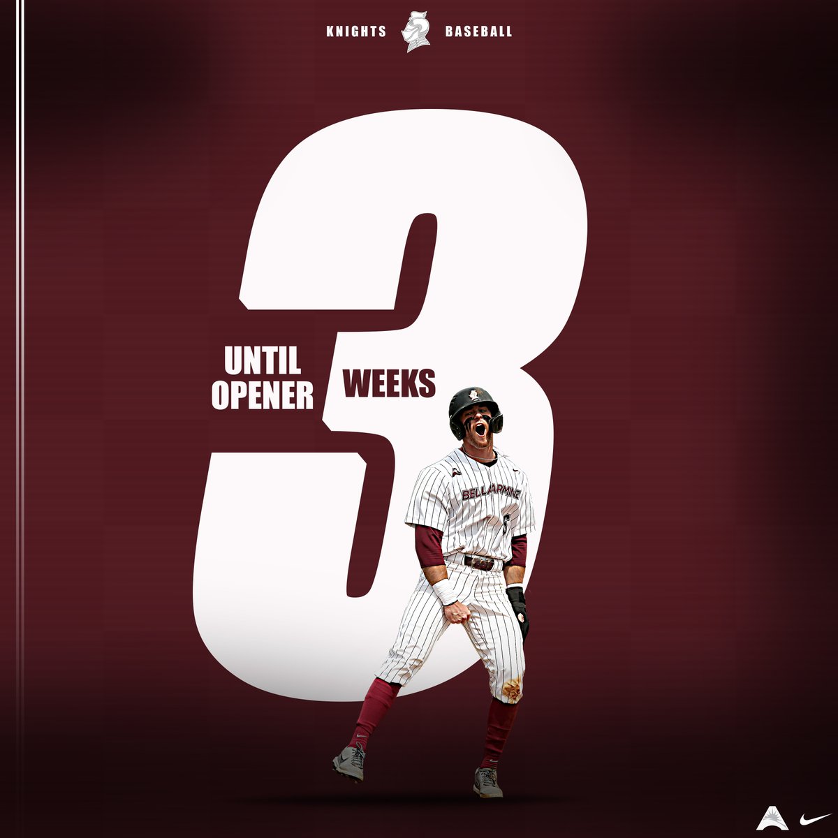 BUKnightsBSB's tweet photo. 🗓️ ➡️ 3⃣ weeks ✔️

⚾️ ⚔️ https://t.co/zwqJKKNelt