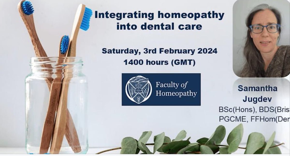 Countdown to #dental #webinar next week 3/2  #registernow facultyofhomeopathy.org/events/integra… #integrativehealth #homeopathy @GaryJSmyth @theBHDA