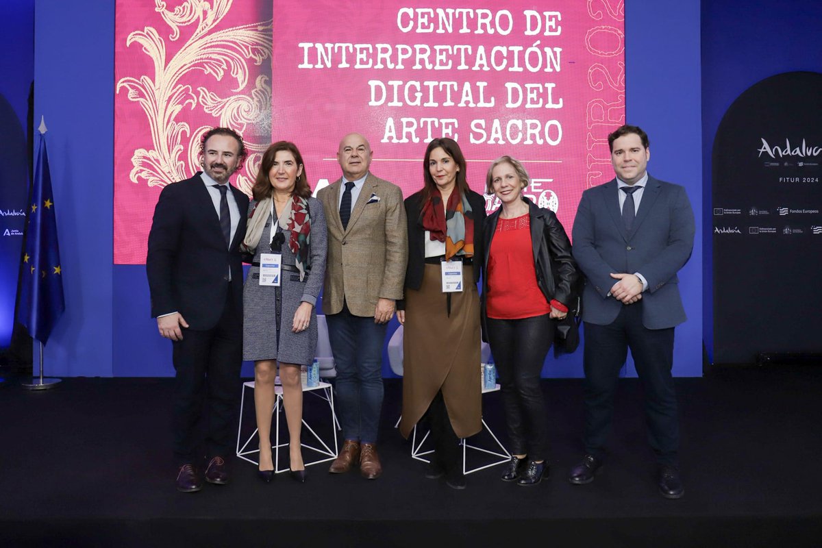 Hoy hemos presentado CIDAS, Centro de Interpretación Digital del Arte  Sacro en FITUR. Hemos contado entre otros  con la Consejera de Emplelo, Delegada de Turismo  del Ayuntamiento de Sevilla, y Delegada Territorial de Turismo, Cultura y Deporte de la Junta de Andalucía.