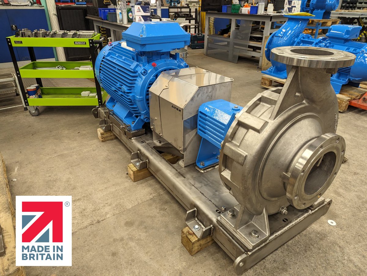 It's Friday so lets ~ Shuttershot!
ISFL 200x150-400 90 kW / 4 pole
Fully Duplex ASTM A995 1B wetted parts with 316 stainless steel bedplate and guard. Customer specified Fennerflex spacer coupling and IE4 Motor.
We think its looking pretty damn good.

#madeinbritain #pumping