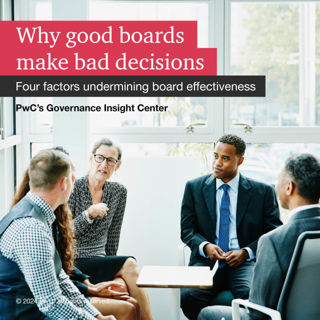 A widely accepted notion is that #boards function like well-oiled machines. But problematic group dynamics can derail all kinds of teams, and boards are no exception. Explore proactive steps you can take to maintain #boardeffectiveness. pwc.to/48KTiVK