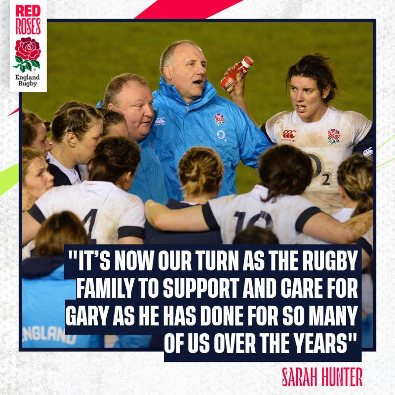 EnglandRugby's tweet photo. A Rugby World Cup winner with the #RedRoses in 2014, former head coach Gary Street has given so much to the game we love.

As he battles to recover from a stroke, the rugby family is rallying to support his therapy and get him back on his feet.

Read more &amp; donate 👇