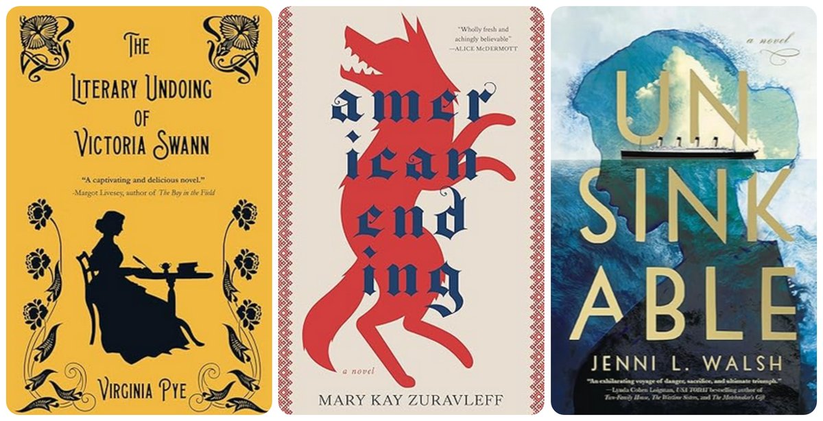 Join @PoliticsProse and @mkzur (AMERICAN ENDING, @BlairPublisher) at the Wharf in DC tomorrow at 3 p.m. for a conv. w/ @VirginiaPye (THE LITERARY UNDOING OF VICTORIA SWANN, @RegalHouse1) & @jennilwalsh (UNSINKABLE,  @harperbooks)! It's our Spotlight Event: washingtonindependentreviewofbooks.com/features/meet-…