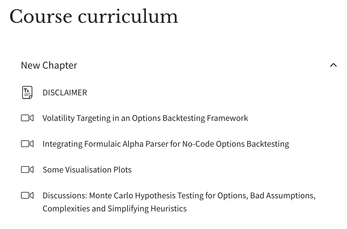 HangukQuant's tweet image. 🛎️🛎️🛎️ QT402; Advanced Options Backtesting is OUT
hangukquant.thinkific.com/courses/qt402-…
price is minimal at 25USD, but required prerequisites are QT101,QT201,QT202.QT301. Ties together the different concepts in all of these lectures.

You can get all of these prerequisites and QT402 together…