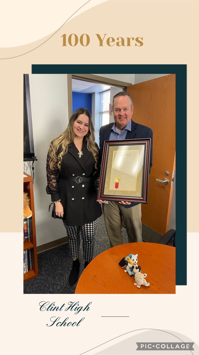 Clint High School (@clinthslions) on Twitter photo Dr. Ritchey receiving the Texas State
Senate Certificate for 100 years
accreditation
<a href="/GarrettRitchey/">Garrett Ritchey</a> <a href="/ClintISD/">Clint ISD</a> <a href="/JimLittlejohn3/">Jim Littlejohn - Clint Assistant Superintendent</a> <a href="/CHS_PrideTime/">Clint HS - Pride Time Broadcasting</a> Dr. Ritchey receiving the Texas State
Senate Certificate for 100 years
accreditation
<a href="/GarrettRitchey/">Garrett Ritchey</a> <a href="/ClintISD/">Clint ISD</a> <a href="/JimLittlejohn3/">Jim Littlejohn - Clint Assistant Superintendent</a> <a href="/CHS_PrideTime/">Clint HS - Pride Time Broadcasting</a>