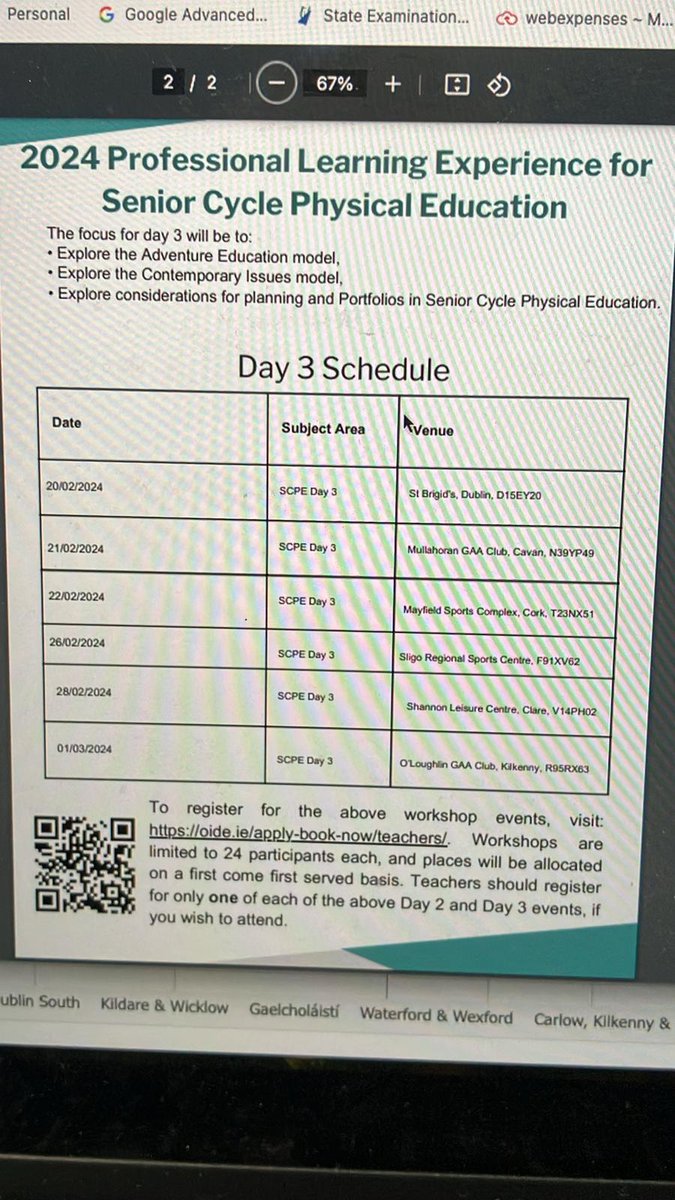 OIDE workshop on SCPE 
love that the days cover different models on SCPE 

#lcpe #pe #oide #peai #scpe