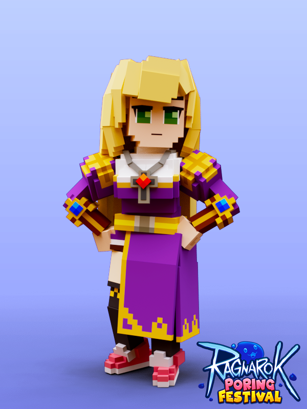 <Ragnarok Poring Festival>
character design
 -Prist class

<a href="/TheSandboxGame/">The Sandbox</a>
#oc #VoxelArt #voxel #Voxedit #NFT #3Dartist