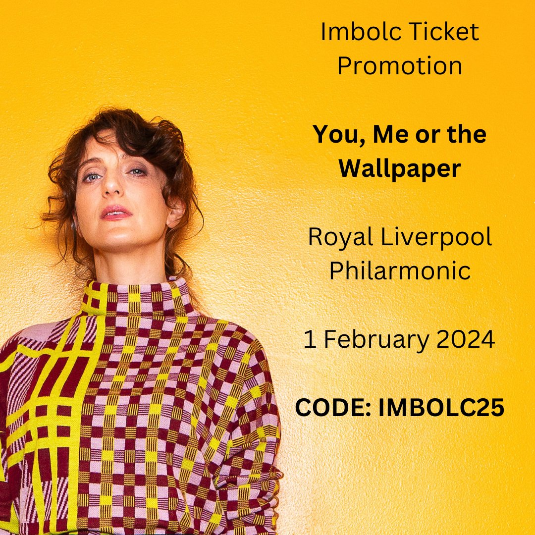 🎉TICKET PROMO! 🎉- You, Me Or the Wallpaper As an Imbolc (start of Spring) gift we've arranged a 25% ticket discount for You, Me or the Wallpaper @liverpoolphil on Thurs 1 Feb. Book between 5pm Fri 26 Jan & 9am on Mon 29 Jan 2024. bit.ly/LIFSueRynhart Promo Code: IMBOLC25