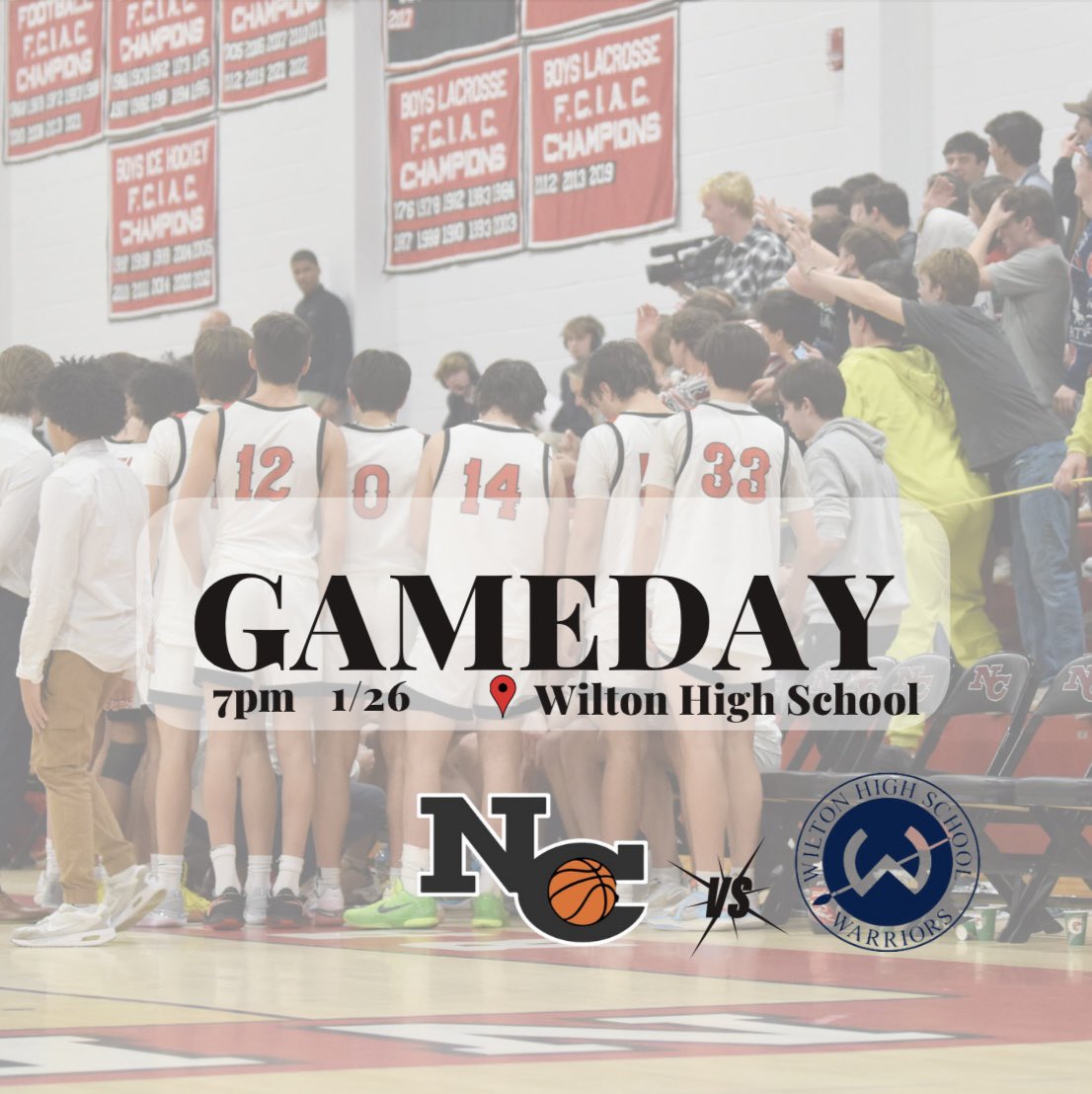 Gameday‼️🏀💪
7PM @ Wilton High school #fciac #ctbb