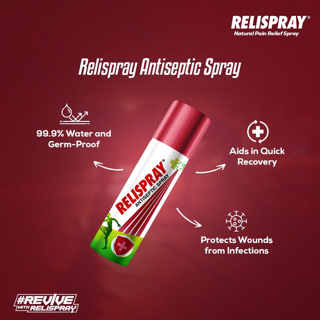 TheRelispray's tweet photo. Sprains, cuts, swelling, or bruises—Relispray has a solution for the management of any injury. Have you added Relispray to your kit yet? #ReviveWithRelispray

 #InjuryManagement #RelisprayIceSpray #RelisprayBandageSpray  #RelisprayAntisepticSpray #RelisprayNaturalPainReliefSpray https://t.co/fQQoMyLxab
