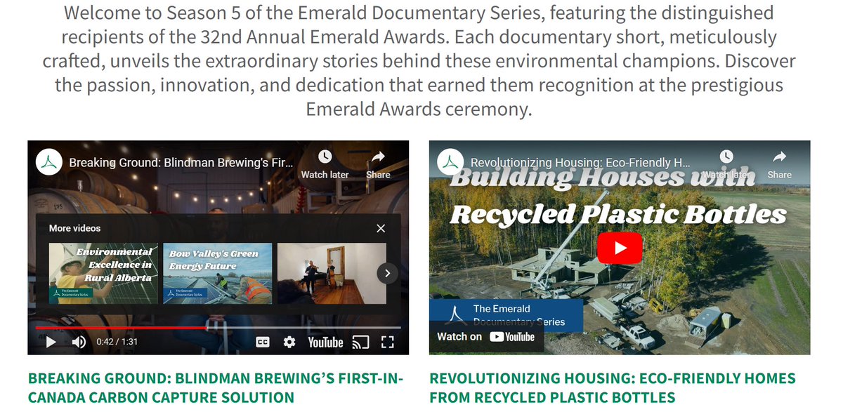 Season 5 of the Emerald Documentary Series unveils the impactful stories behind these recipients, their vital work, and their significance. Join us on a journey of discovery, sustainability, and positive change in Alberta. emeraldfoundation.ca/emerald-docume…