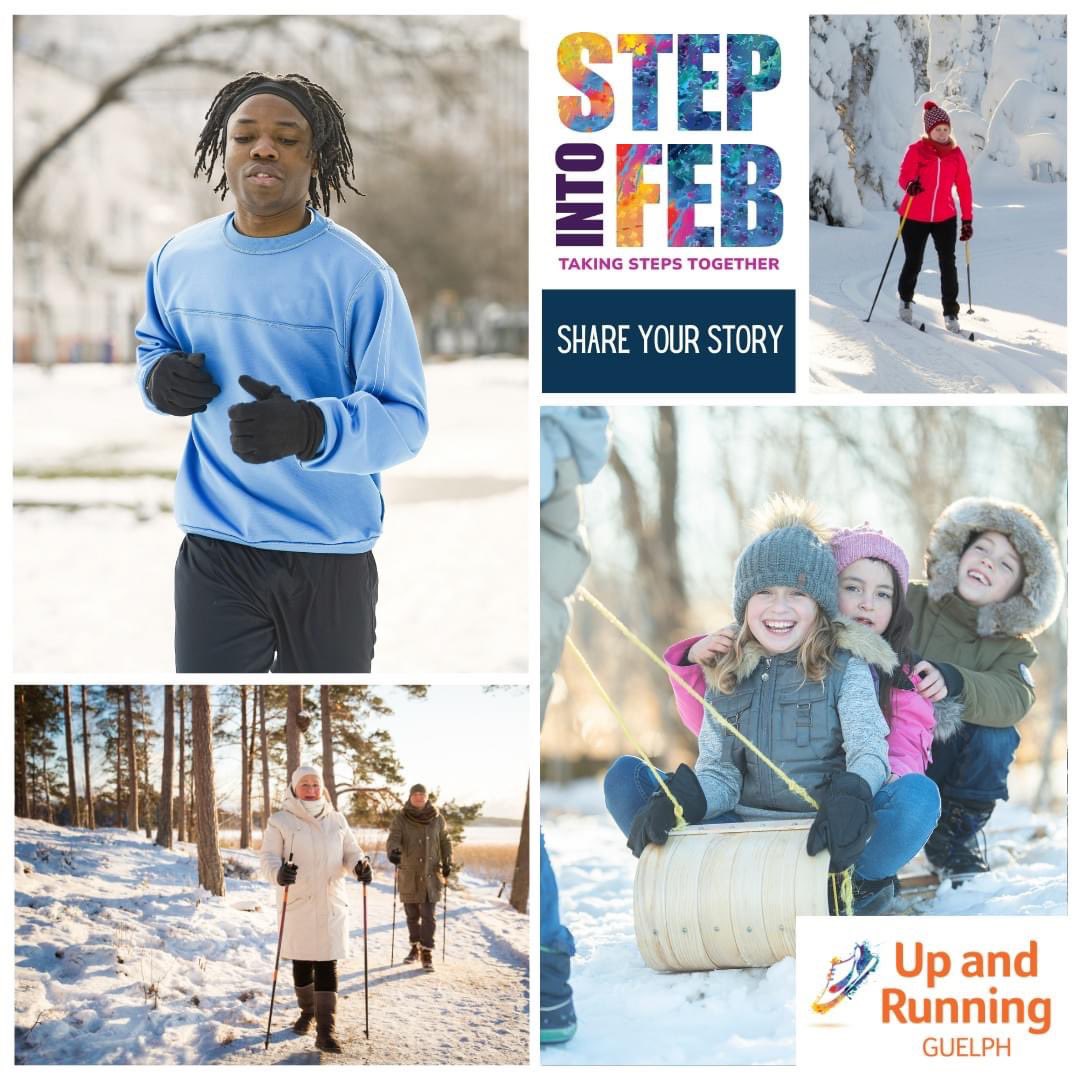 uprunningguelph's tweet image. Step into Feb with us! Choose a challenge that suits your lifestyle or be creative and set your own! Let&apos;s make February a month of positive change and active living. 
🌟
Rally your friends and family and register now: upandrunningguelph.ca/step-into-feb
 #StepIntoFeb #guelph #MoveWithJoy