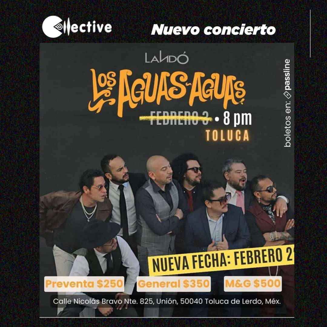 collectivemm's tweet photo. ✨ @Losaguasaguas en Foro Landó ✨

Disfruta de una gran noche con buena música, puedes adquirir tus boletos a través de passline 🎫❤️

#losaguasaguas 
#NuevoConcierto
#collectivemm🔴⚫ https://t.co/cPZh53jM25