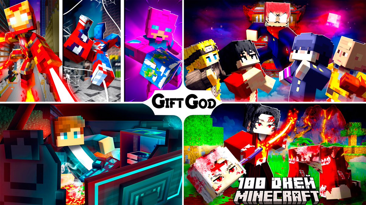 GiftGod8's tweet image. 🆕* NEW AND BEST  Minecraft Thumbnails📷
 Open for commissions! 
🔄RT AND FAV ❤️
 #ThumbnailCreator #YouTubeThumbnail #VideoThumbnail #Minecraft #MinecraftThumbnail #minecraftrender