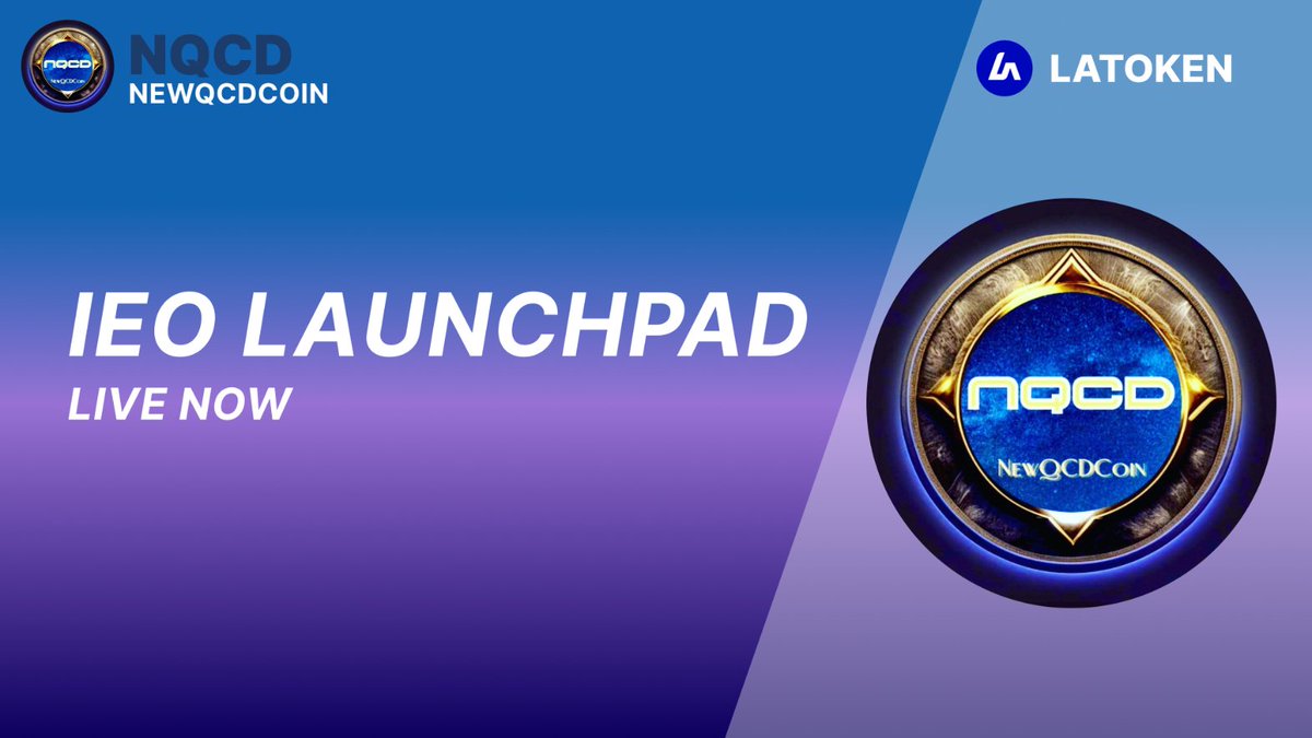🏆Reminder ❗️

NEWQCDCOIN (NQCD) IEO still ongoing on Latoken

In response to the overwhelming demand and enthusiastic support from our valued investors and community members, we are thrilled to announce the extension of the Initial Exchange Offering (IEO).

👉 LEARN MORE