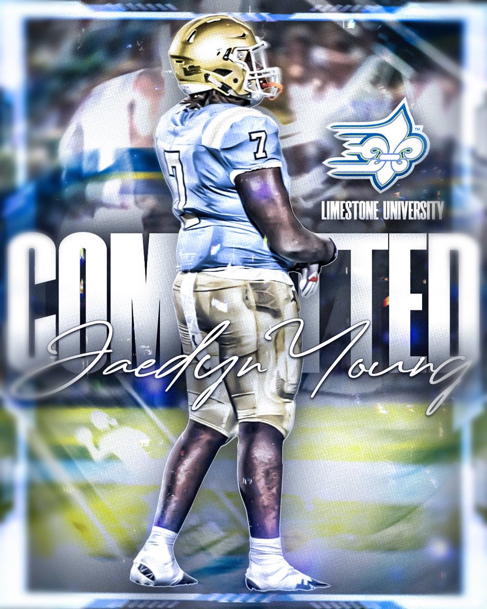 jaedyn_young's tweet photo. 110% COMMITTED @LimestoneFB @coachfurrey @CoachL59 @dwdanielFB https://t.co/n5c33mYeb3