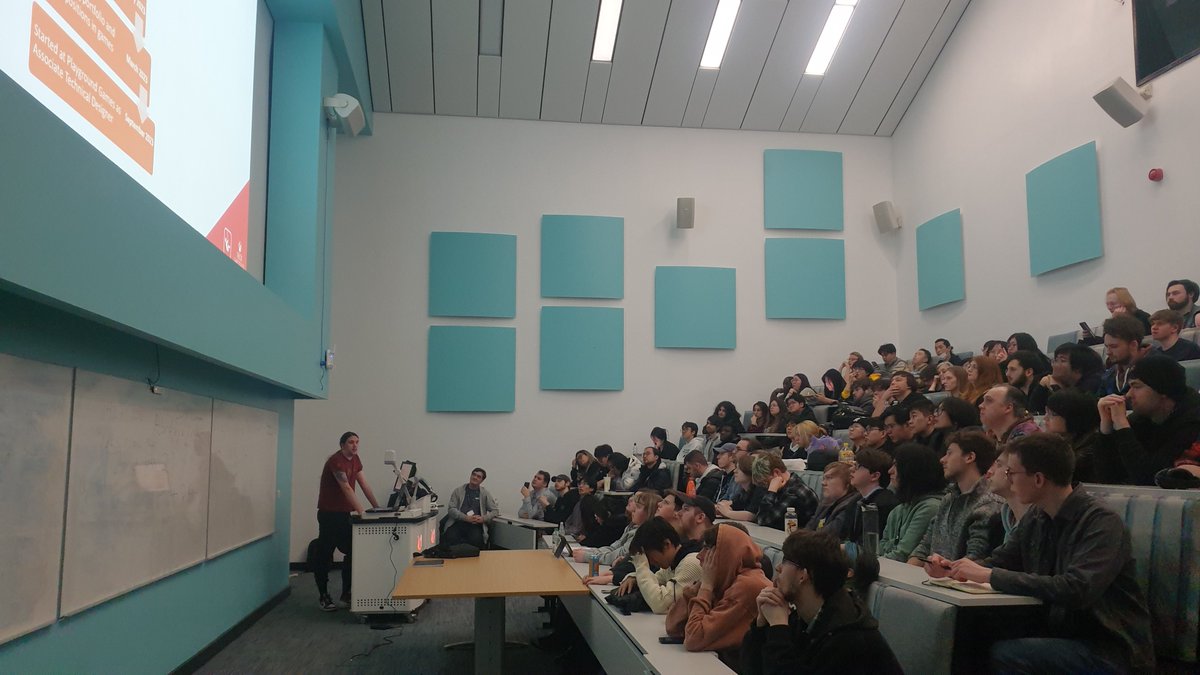 And another big thanks to Matthew and <a href="/WeArePlayground/">Playground Games</a> for sharing some excellent jamming advice with the students! #ggj24