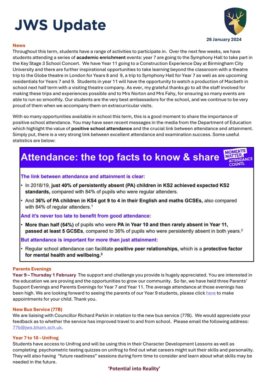 TRSSchool's tweet photo. Keep up to date with our school community. This fortnight's edition contains updates on what's on and useful information #news #attendance #parentsevening #77B #Unifrog #careers #extracurricular @ATLPCEO https://t.co/1D6uAE6ERz