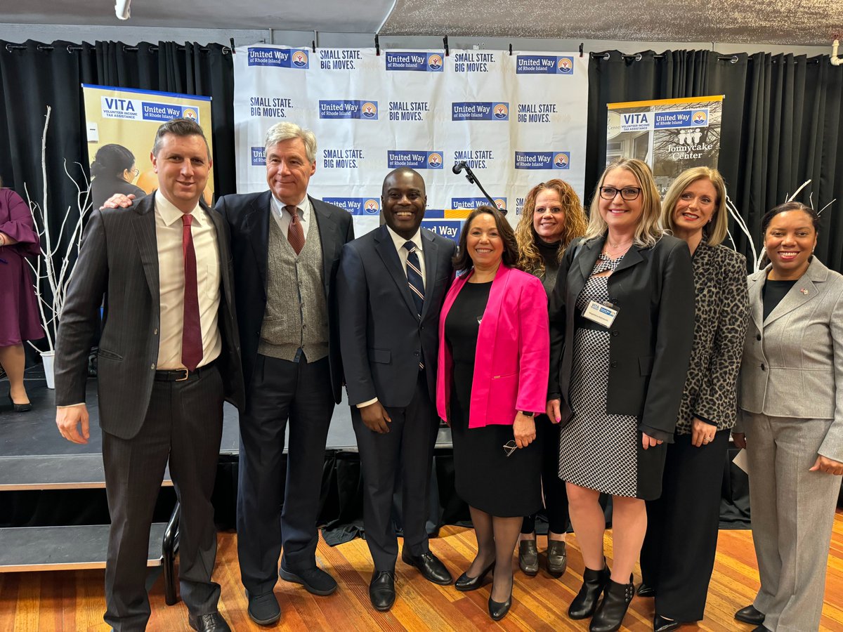 Joined @liveunitedri to raise awareness of the Volunteer Income Tax Assistance program.
 
VITA offers free tax prep services for households making $63K or less. Take advantage of this program and learn more here: unitedwayri.org/get-help/tax-p…