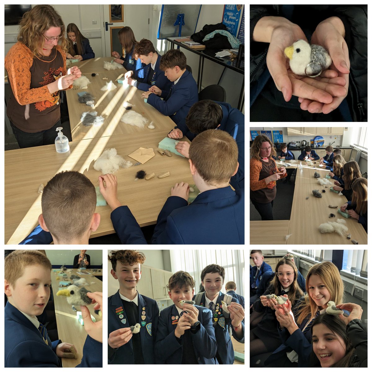 What a wonderfully creative day <a href="/AldermanHigh/">Alderman Peel High School (Wensum Trust) Official</a> thanks to <a href="/MaryBlueCreates/">Mary Blue</a> and <a href="/MoonbrushWood/">Moonbrush Wood</a> workshops in preparation for our student exhibition <a href="/WellsMaltings/">Wells Maltings</a> 1-9 March to celebrate <a href="/RNLI/">RNLI</a> 200th anniversary! Amazing artwork &amp; fantastic felting! 🌊🦭<a href="/AphsArts/">APHS Expressive Arts</a> #aphsdt