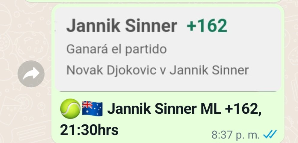 LuckyPicks77's tweet photo. Seguimos sumando en el #AO2024  tremendo juego del Italiano #GamblingTwitter hoy les dejaremos picks por aqui https://t.co/BxEpJsN8Ip