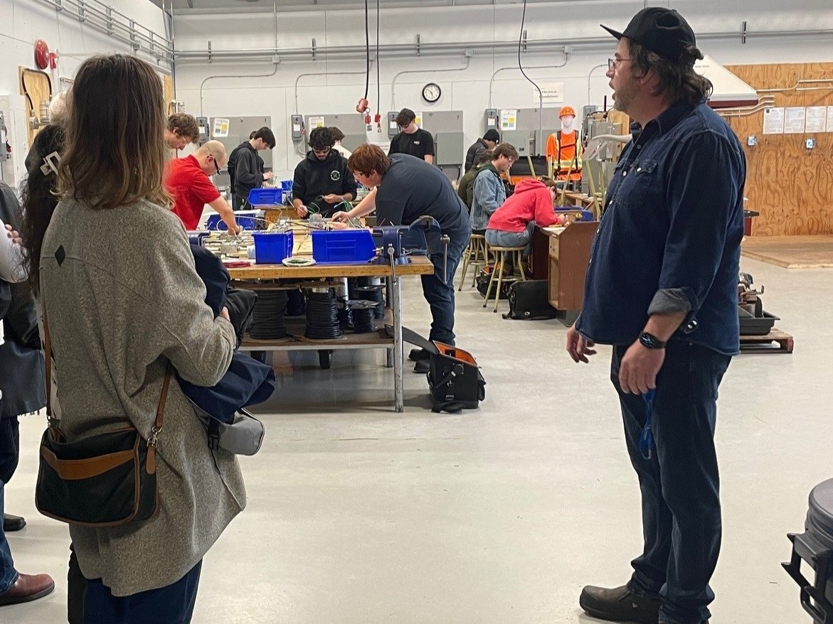It was a pleasure to welcome staff from the Trades Training and Workplace Innovation Branch of the Ministry for an up close tour of some of the exciting trades education programs at Camosun. Instructors and staff enjoyed the opportunity to share their passion! #StrongerBC #BCPSE