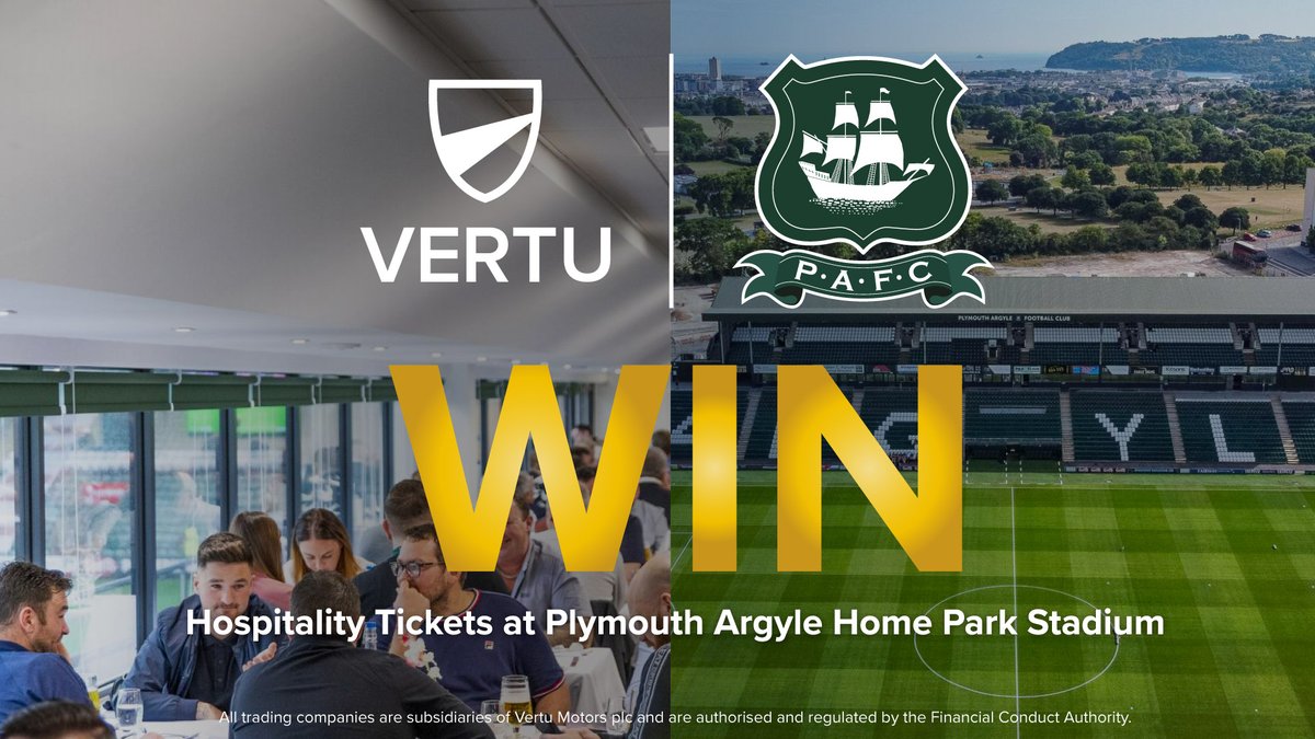 Calling all @Argyle fans! WIN a pair of Club Platinum Hospitality Tickets to the Coventry game on 14th February 2024 💚 All you have to do is: FOLLOW our page LIKE and RETWEET this post Winner announced on 01.02.24. Full T&Cs - vertumotors.com/news/win-a-pai… #VertuMotors #PAFC