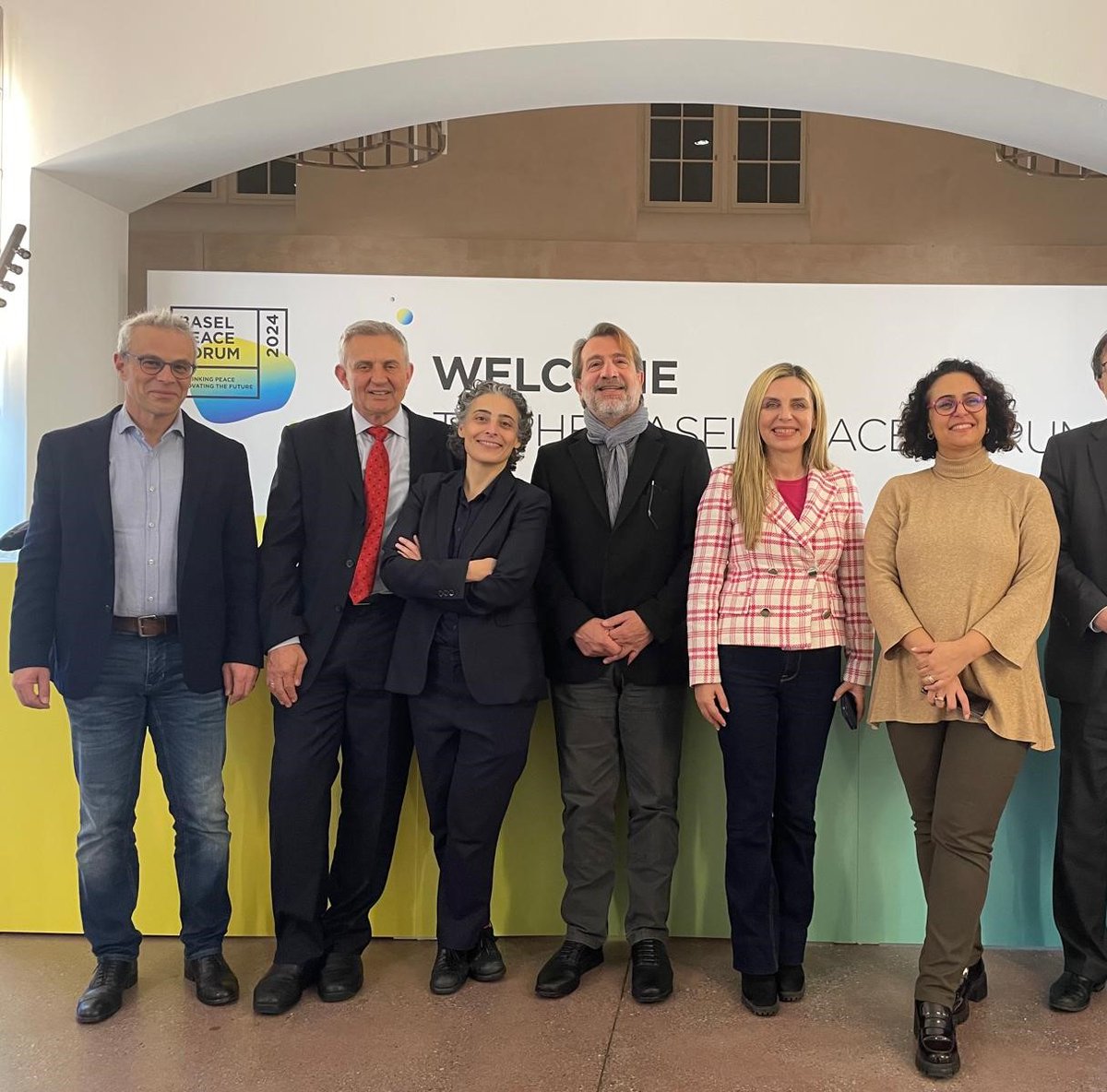Antonia_Dimou's tweet photo. At @baselpeaceforum 2024 edition on "Rethinking Peace-Innovating the Future" that brought together 300 people from politics, business, diplomacy, and civil society, who would otherwise not meet. #BPF24 inspires innovative thinking, solutions and new partnerships #EMI #Swisspeace https://t.co/Nj1jZROB5l