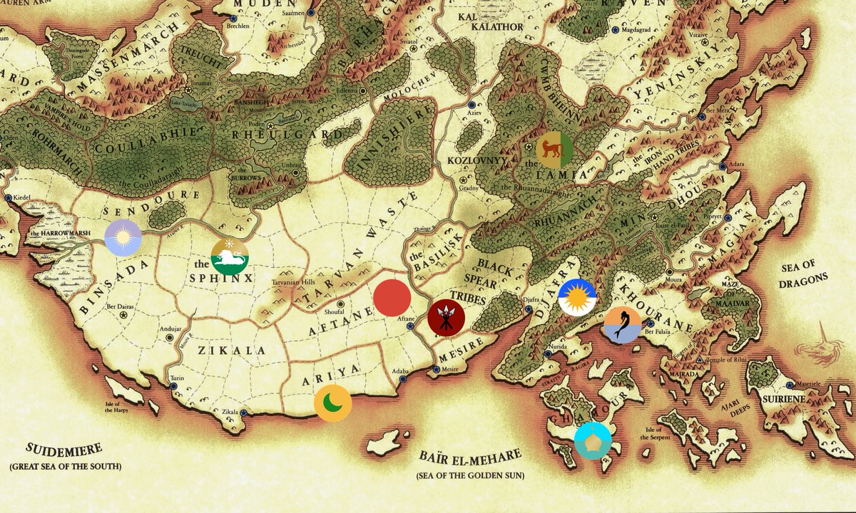 DarekAntonowicz's tweet photo. #Birthright art 36
Today one of my favourites!
#TheSphinx or rather #KingofCats (#KrólKotów) because there is no realm desert in #Birthright, just the steppes. 
The Sphinx is a powerful #awnshegh.
1/3
@Samwise7RPG
@roguecaliber
@rpgcyrusrite
@WeeWheaton 
@SikorskaAnia https://t.co/JiQiNn14UH