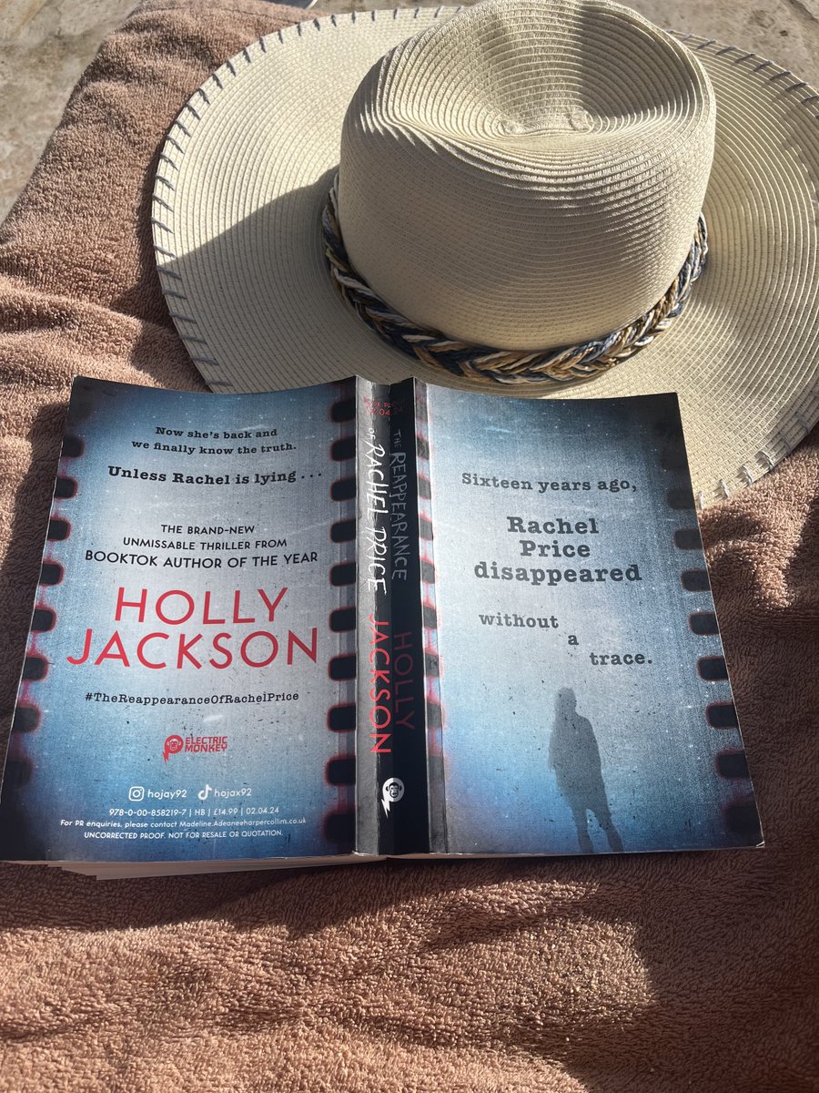 #HolidayReading Book 2 is The Reappearance of Rachel Price by ⁦@HoJay92⁩ coming from ⁦@HarperCollinsUK⁩ in April. A brilliant, twisty can’t-put-down thriller which’s #YA readers will love.