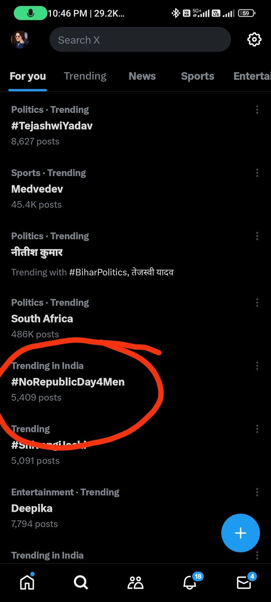 Do u know why #NoRepublicDay4Men  is  trending today in 26th January republic day.