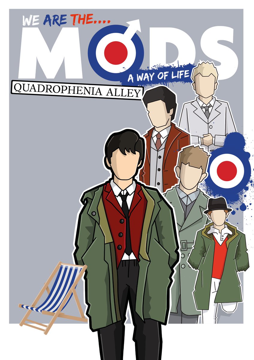 WE ARE, WE ARE…… WE ARE THE MODS….. Commissioned to produce a poster design (work in progress) for Quadrophenia’s 45th anniversary….. a cult classic and real honour. The tour Landing in my hometown on Friday 19th July… parrhall.culturewarrington.org/whats-on/an-ev…