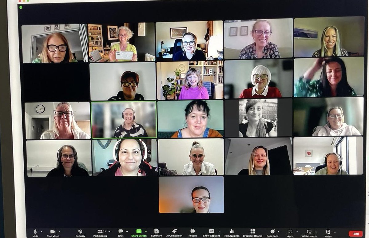 An amazing 3 days training the first cohort of trainers for The VOICE programme 2024!
What an amazing group and what wonderful feedback.
‘Brilliant, refreshing, user friendly, great style of learning - videos, handouts, exercises. 
A lovely safe and gentle programme.

April dates
