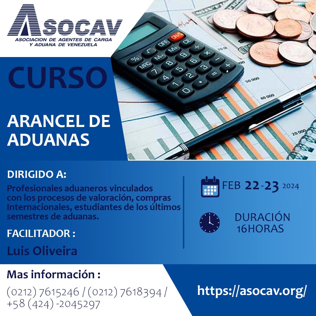 📢Este curso te brindará la oportunidad de mejorar tus habilidades en el comercio internacional y te permitirá ampliar tus horizontes laborales.

👀Incluye:

🥪🥤Coffee Break
📝✅Certificado Digital

forms.gle/V2SAv2c7QK9asD…

Correos:
info@asocav.net
escuela.iata@asocav.net